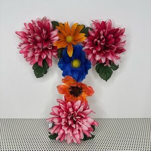 Vibrant Floral Letter T